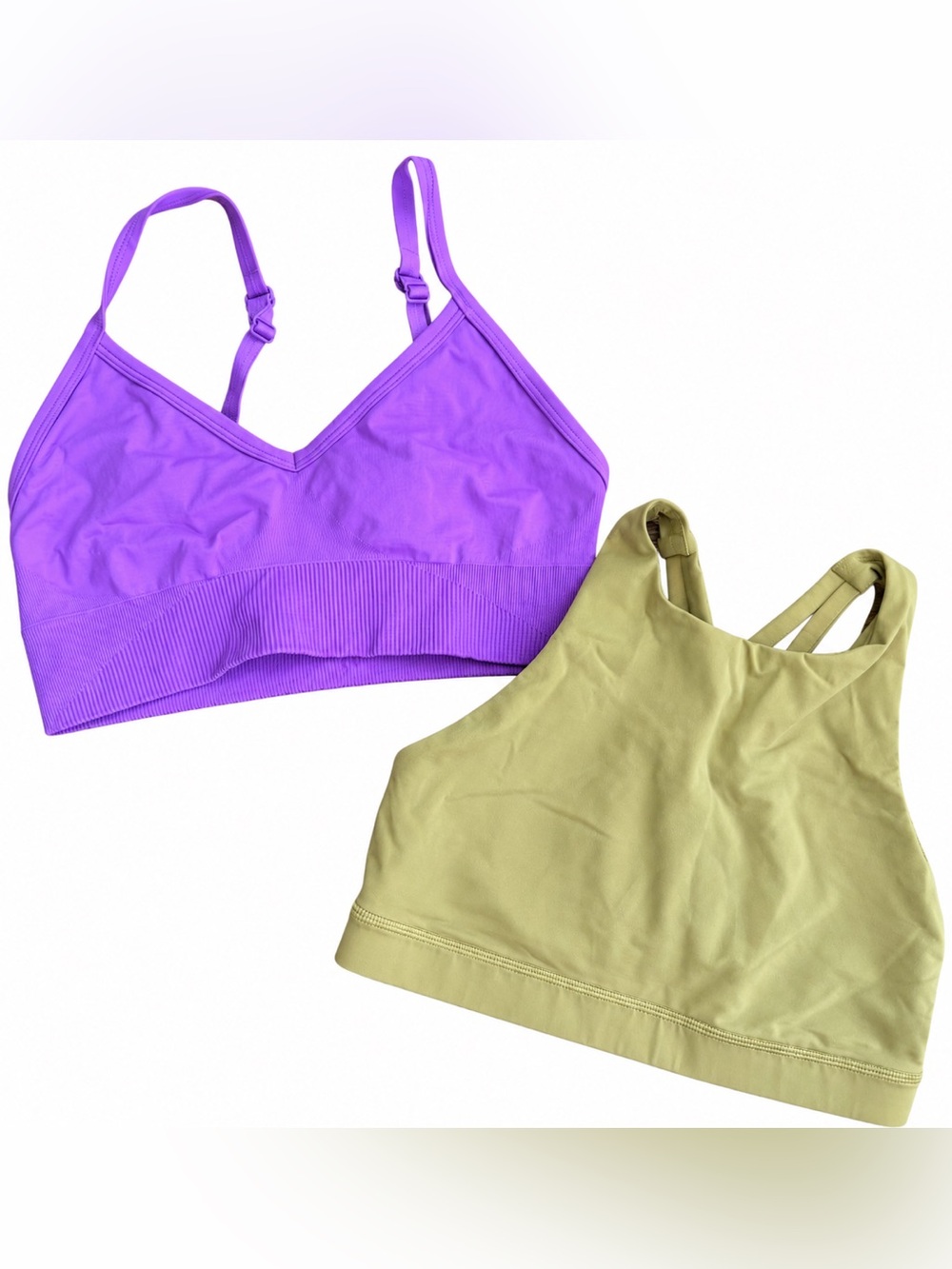 Lululemon Sports Bra Bundle Lot of 2 size 6 energy & ebb to street activewear